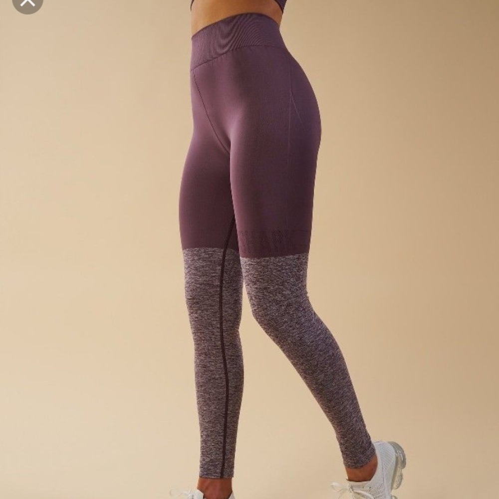 Gymshark TwoTone Seamless Leggings - Purple Wash
